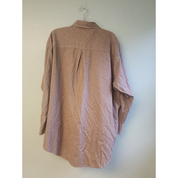 Roundtree‎ & Yorke Size 17/34 Dillard's Manchester Twill Long Sleeve Button Up - Picture 4 of 5